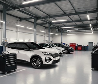 Imagem mecanico colocando roda no carro.